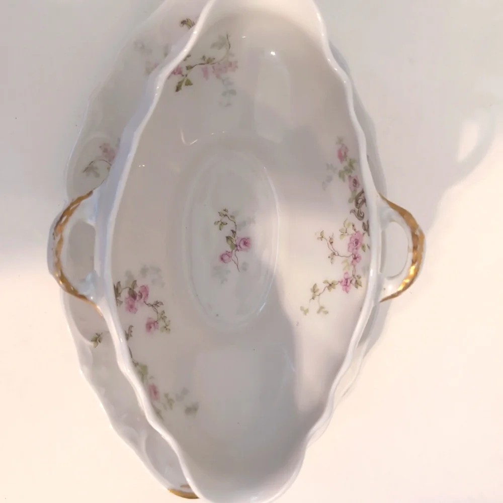 HAVILAND LIMOGES‎ Floral GRAVY BOAT 1900-1919 France Antique